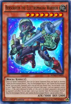 Yugioh! MP Berserkion the Electromagna Warrior - SDMY-EN004 - Ultra Rare - 1st E - Image 1
