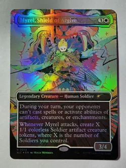Myrel, Shield of Argive, FOIL - Secret Lair Encyclopedia of Magic A-Z MTG NM - Image 1
