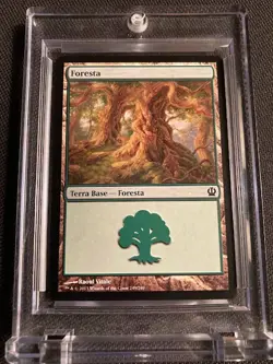 MTG MAGIC THE GATHERING FORESTA TERRA BASE 249/249 RARE - Image 1