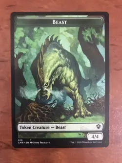 Beast / Elephant Token MTG Magic Gathering Card NM Mint Commander Legends CMR - Image 1
