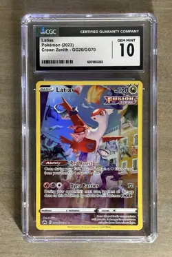 2023 Pokemon Latias Holo #GG20/GG70 Crown Zenith - CGC 10 Gem Mint Full Art - Image 1