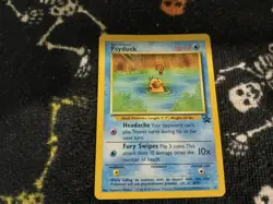 2000 Pokemon Psyduck #20 Black Star Promo Pokemon League - Image 1
