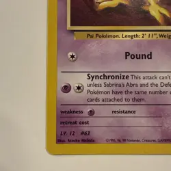 Sabrina's Abra - 19 [WoTC Promo] Pokemon TCG - BLACK STAR PROMO - LP - Image 5