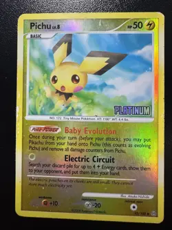 Pokemon Pichu 45/100 Platinum Stamped Reverse Holo Uncommon Stormfront HP - Image 1