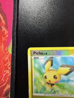 Pokemon Pichu 45/100 Platinum Stamped Reverse Holo Uncommon Stormfront HP - Image 3