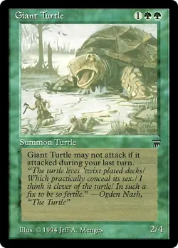 GIANT TURTLE mtg NM Legends 1 Common English - Image 1