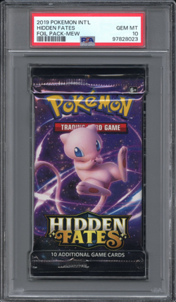 PSA 10 2019 POKEMON HIDDEN FATES Booster Pack MEW - Image 1