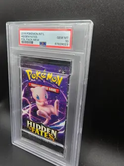 PSA 10 2019 POKEMON HIDDEN FATES Booster Pack MEW - Image 3