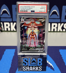 2023 Pokemon Sword Shield Deoxys VMAX #GG45 Full Art Crown Zenith PSA 10 GEM MT - Image 1