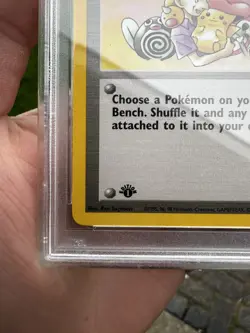 Mr. Fuji Fossil 1st Edition Pokemon Card WOTC Uncommon 58/62 PSA 9 - Image 5