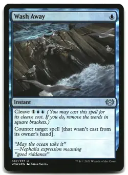 MTG Wash Away FOIL U Innistrad: Crimson Vow 87 LP - Image 1