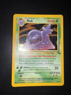 Carta Pokemon Muk 13/62 Set Fossil Holo Condizione EXCELLENT Ita - Image 1