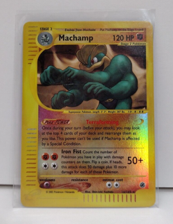 2002 Expedition MACHAMP 16/165 Pokemon TCG Reverse Holo Rare Card EXCELLENT - Image 1