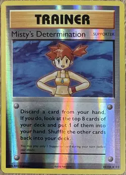 Misty's Determination 80/108 Uncommon Evolutions Pokemon Reverse Holo NM/M - Image 1