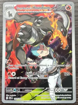 Team Rocket's Houndoom 191/182 Pokemon TCG Scarlet Violet Destined Rivals MINT - Image 1
