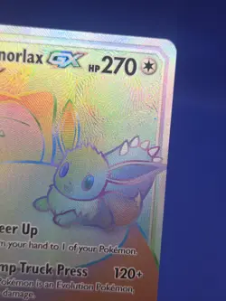 Pokemon Sun & Moon Team Up Eevee & Snorlax GX Tag Team 191/181 Secret Rare LP - Image 4