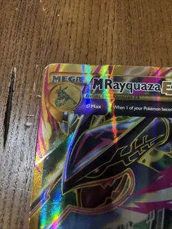 Pokemon M Rayquaza EX 98/98 Full Art Ultra Rare Holo Jumbo 2015 Card 220 HP - Image 5