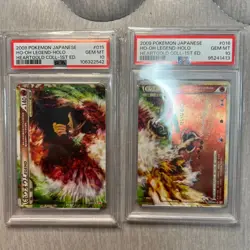 PSA 10 Ho-oh Legend 1st 015 016 Set Heart Gold Holo Pokemon Card Japanese - Image 1