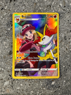 Pokemon TCG Cards Braixen TG01/TG30 Silver Tempest Trainer Gallery Art Rare NM - Image 1