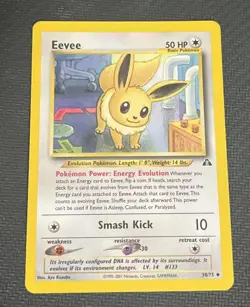 2001 Pokemon Neo Discovery Eevee Lightly Played No. 38/75 - Image 1