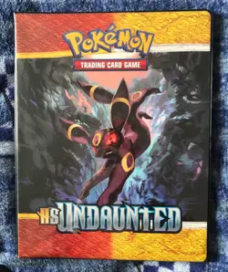 Umbreon Espeon HGSS Undaunted Pokemon Binder Folder 9 Pocket A4 2010 Ultra Pro - Image 1