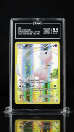 2016 Pokemon Mew Full Art Mythical Premium Collection Promo #XY110 TAG 8.5 - Image 1