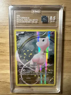 2016 Pokemon Mew Full Art Mythical Premium Collection Promo #XY110 TAG 8.5 - Image 4