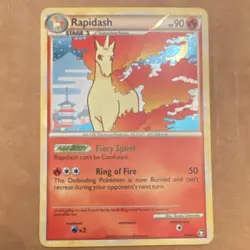 Pokemon Rapidash 8/102 Triumphant Reverse Holo Rare Stage 1 90HP English - Image 1