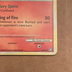 Pokemon Rapidash 8/102 Triumphant Reverse Holo Rare Stage 1 90HP English - Image 4