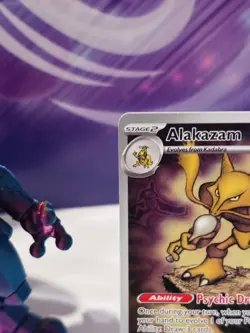 Pokemon TCG Mega Evolutions Alakazam 009 Pokemon Center Stamped Promo UK seller - Image 5