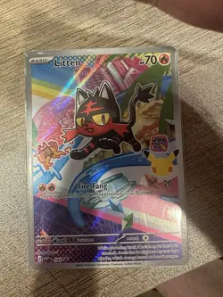 Pokemon TCG First Partner Illustration Lot - Litten, Popplio, Rowlet English - Image 1