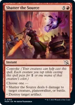 Shatter the Source 164 - REGULAR - NM - March of the Machine MTG - Image 1