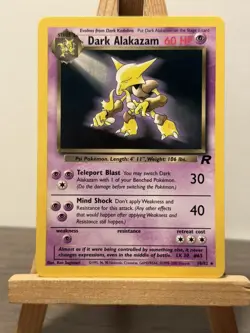 Pokemon Dark Alakazam TCG Team Rocket 18/82 Unlimited Wotc non holo Rare - Image 1