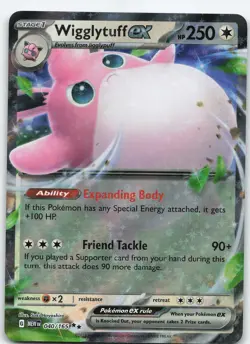 Wigglytuff ex - 040/165 Double Rare Holo SV: Scarlet & Violet 151 NM Pokemon - Image 1