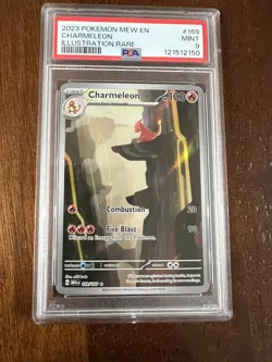 2023 POKEMON MEW EN-151 ILLUSTRATION RARE #169 CHARMELEON PSA 9 - Image 1