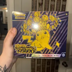 Pokemon TCG: Surging Sparks Factory Sealed Elite Trainer Box - Image 1