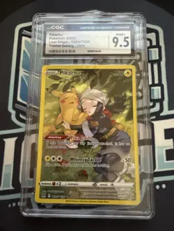 CGC 9.5 Pikachu TG05/TG30 2022 Pokemon Lost Origin Trainer Gallery Holo - Image 3