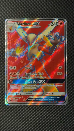 Pokemon Blaziken GX Full Art Ultra Rare 153/168 SM-Celestial Storm Holo 240 HP - Image 1