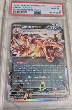 Charizard ex 125/197 Prize Pack Series Pokemon Holo PSA 10 - Image 2