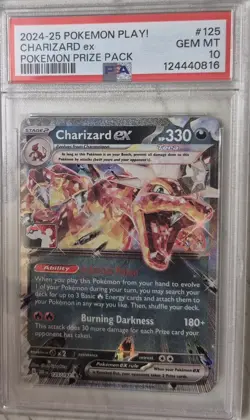 Charizard ex 125/197 Prize Pack Series Pokemon Holo PSA 10 - Image 3
