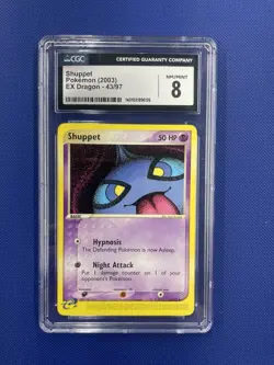 Shuppet #43/97, Uncommon 2003 Pokemon, EX Dragon CGC 8 NM/MINT - Image 1