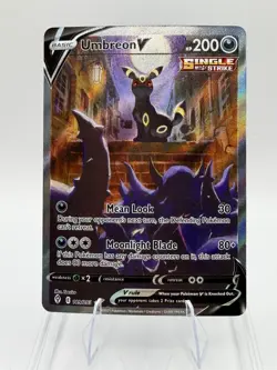 Umbreon V Alternate Full Art 189/203 Pokemon Evolving Skies Holo NM+ - Image 1