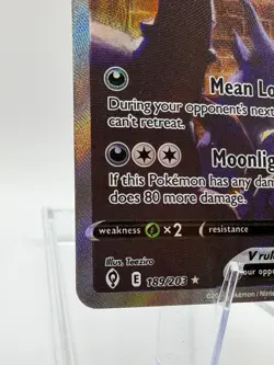 Umbreon V Alternate Full Art 189/203 Pokemon Evolving Skies Holo NM+ - Image 5