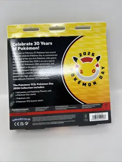 Pokemon Day 2026 Collection Box / Pikachu 30th Anniversary Promo Factory Sealed - Image 2