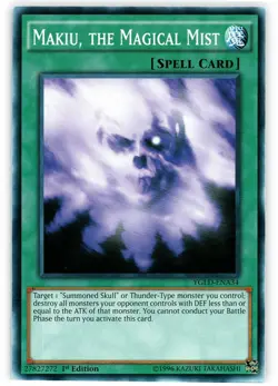 Makiu, the Magical Mist - YGLD-ENA34 - Common - 1st Edition - Moderately Played - Image 1