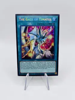 The Gaze of Timaeus MZMU-EN013 Secret Rare 1st Edition Yugioh Tcg - Image 1