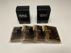 Konami Yu-Gi-Oh! Card Game 2x Deck Box & 4x Card Sleeves 50ct Standard Black - Image 1