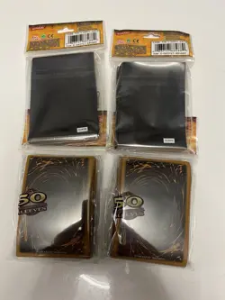 Konami Yu-Gi-Oh! Card Game 2x Deck Box & 4x Card Sleeves 50ct Standard Black - Image 5