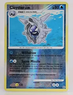 POKEMON CLOYSTER 47/132 UNCOMMON REVERSE HOLOFOIL SECRET WONDERS MP CARD - Image 1