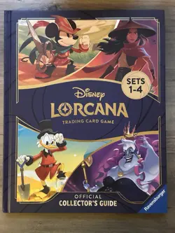 DISNEY LORCANA COLLECTOR'S GUIDE 1-4 New + Mickey Lorcana Binder + Cards - Image 1